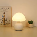 Minimalist mushroom table lamp with three color switching and infinite dimming