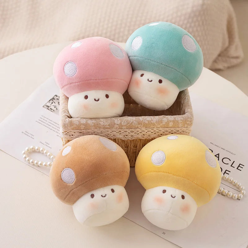 Cute Mushroom Plush Toy  Stuffed Pendant Keychain