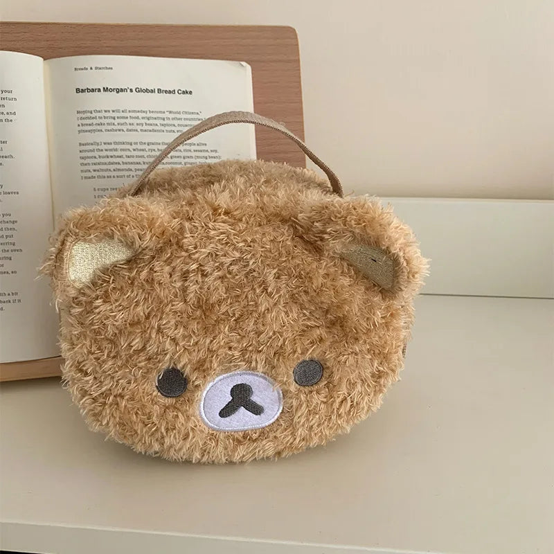 Kawaii Bear Plush Makeup Bag - Cosmetics Case